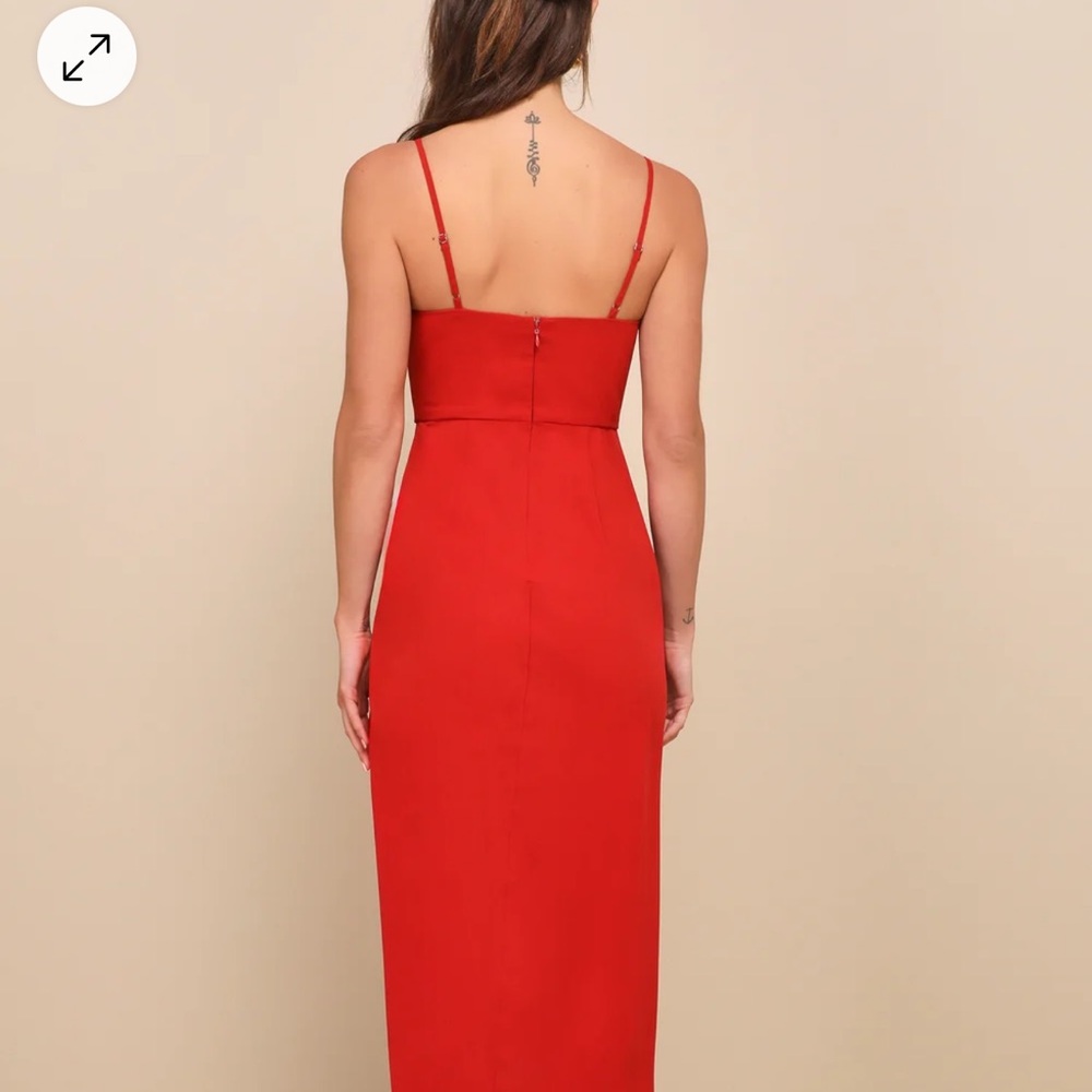 Beautiful burnt orange color party dress